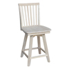 International Concepts Mission Counter Height Stool, with Swivel, 24" Seat Height, Unfinished S-262SW